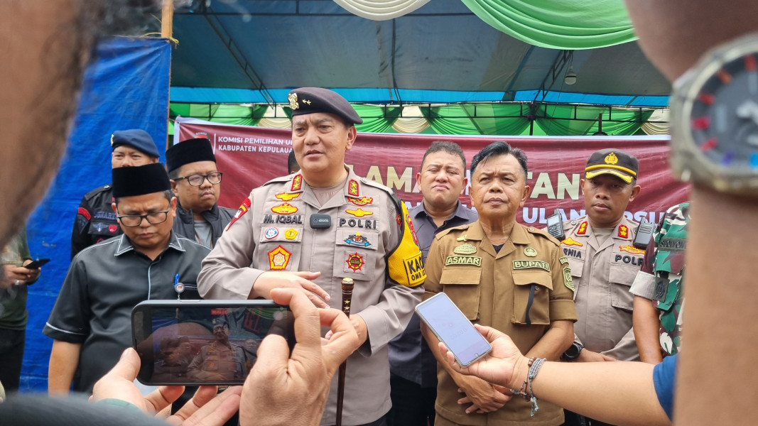 Plt Bupati Asmar Dampingi Kapolda Riau Tinjau PSU di Tanjung Peranap