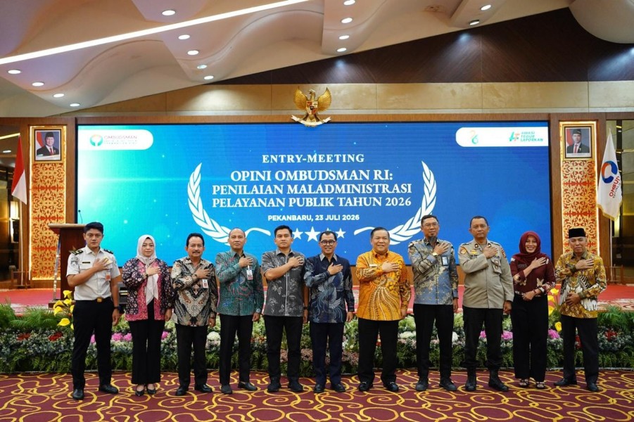 Pemprov Riau dan Ombudsman Perkuat Sinergi Tingkatkan Kualitas Pelayanan Publik