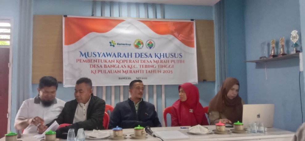 Desa Banglas jadi yang Pertama Bentuk Koperasi Merah Putih di Kecamatan Tebingtinggi