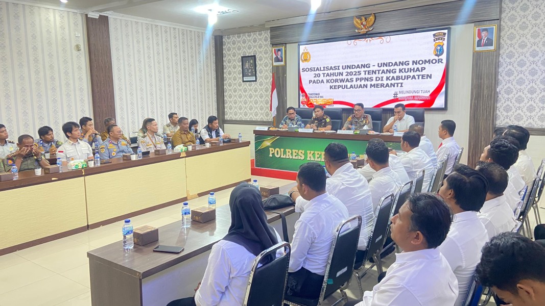 Perkuat Korwas PPNS, Polres Meranti Bahas Implementasi KUHAP 2025