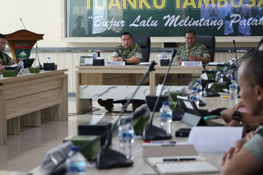Kodam XIX/Tuanku Tambusai Matangkan Kesiapan Yonif 132/Bima Sakti Amankan Perbatasan RI–PNG