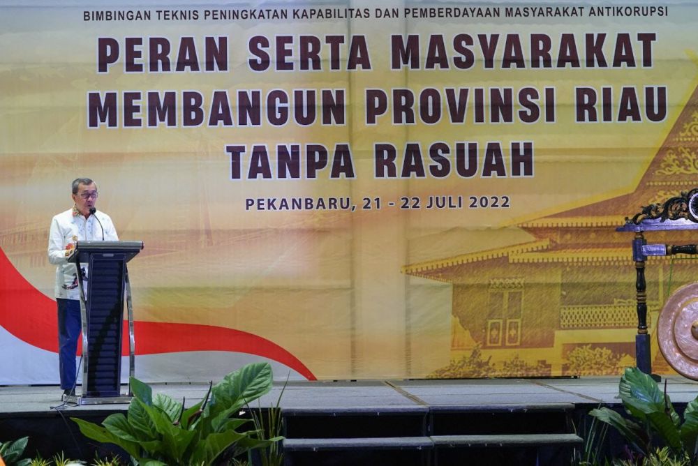 Dukung Pencegahan Tindak Pidana Korupsi, Gubri Ajak Masyarakat Lihat, Lawan dan Lapor