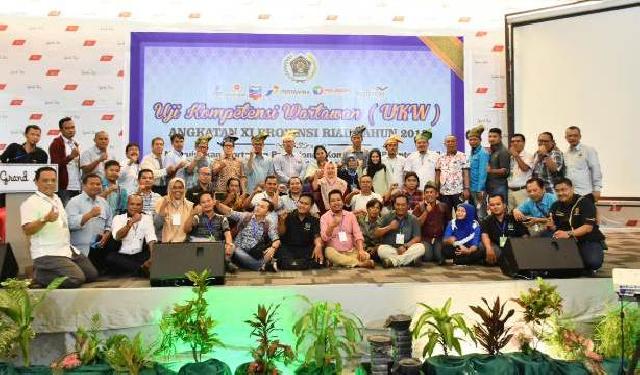 UKW Angkatan XI PWI Riau, 38 Wartawan Dinyatakan Kompeten