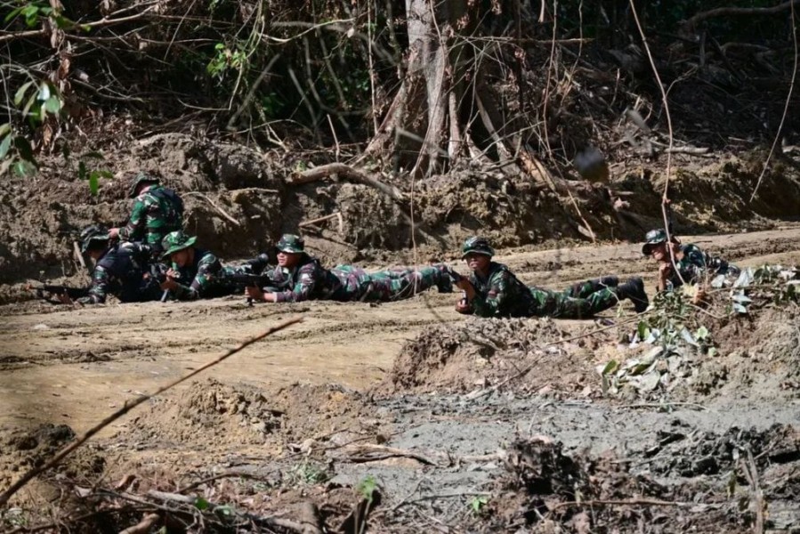 Lanud Roesmin Nurjadin Gelar Latihan Pertahanan Pangkalan