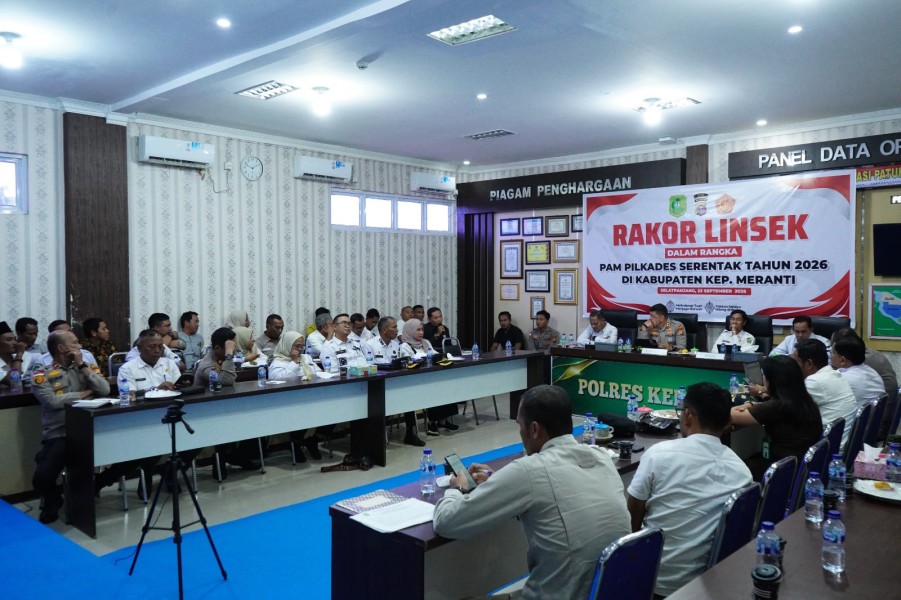 Polres Kepulauan Meranti Matangkan Pengamanan Pilkades Serentak 2026