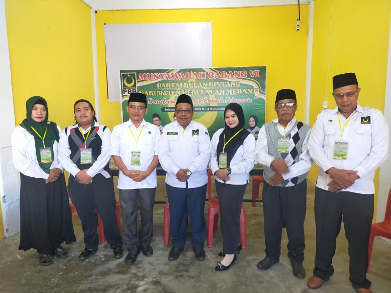Susanto Sudarmo Terpilih Aklamasi Jadi Calon Ketua DPC PBB Kepulauan Meranti Periode 2025 - 2030