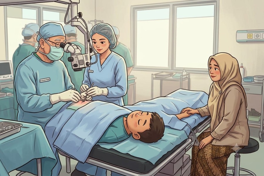 RSUD Arifin Achmad Laksanakan Bakti Kesehatan Operasi THT