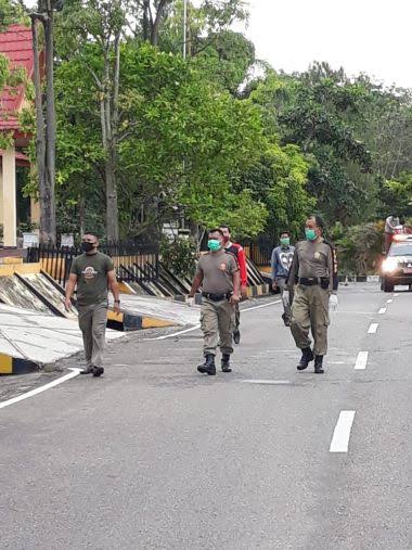 Satpol PP Kuansing Tegas Dalam Menjalankan Tugas