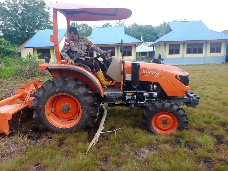 Polsek Rangsang Barat Gelar Goro Persiapan Penanaman Jagung Pipil