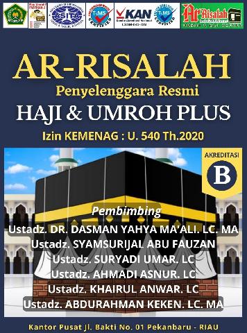 Jasa Badal Haji Pekanbaru WA 089528559296