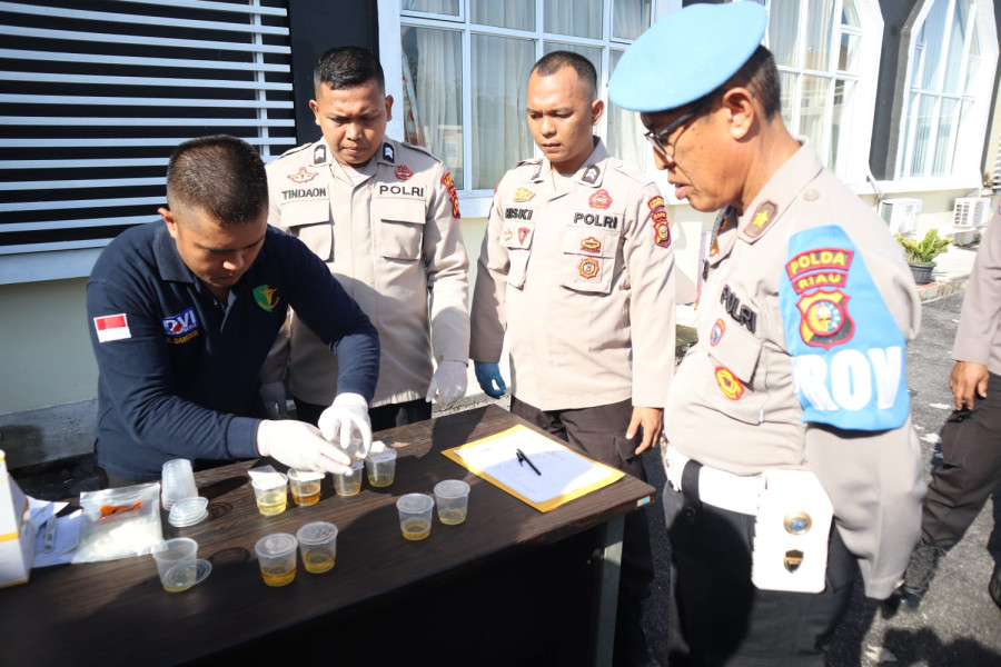 Provos Polda Riau Gelar Operasi Penegakan Ketertiban dan Disiplin Personel Polres Kepulauan Meranti