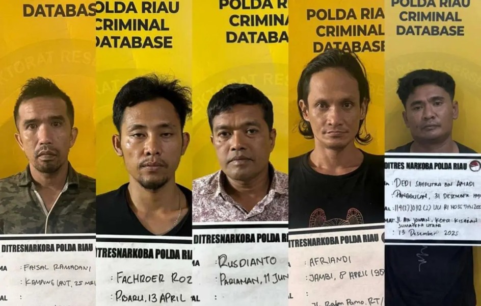 Jelang Tahun Baru, Polda Riau Gagalkan Pengiriman Ekstasi dan Sabu asal Malaysia