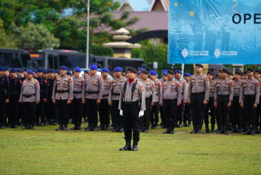 1.160 Personel Gabungan Amankan Natal dan Tahun Baru di Riau