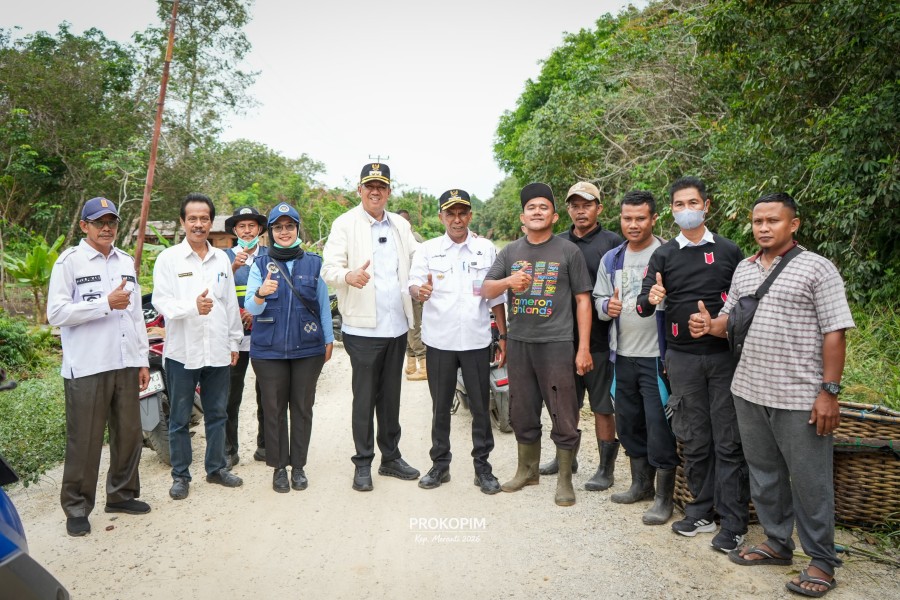 Wabup Muzamil Tinjau Sejumlah Infrastruktur di Pulau Merbau