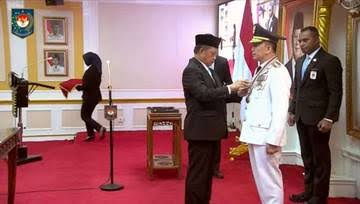 Sehari usai dilantik, Pj. Gubernur Papua sebut PSU Jadi Tugas Bersam
