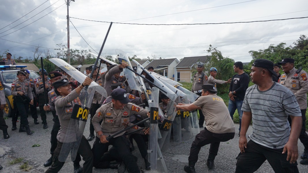 Polres Kepulauan Meranti Gelar Simulasi Sispam Mako dan Alarm Of Stelling