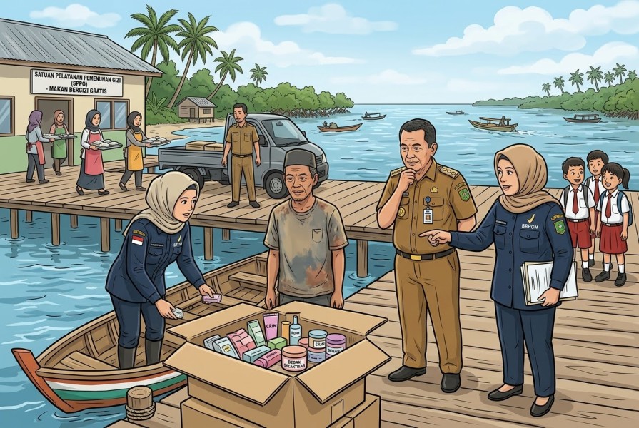 BBPOM Pekanbaru Awasi Kosmetik Ilegal di Kepulauan Meranti