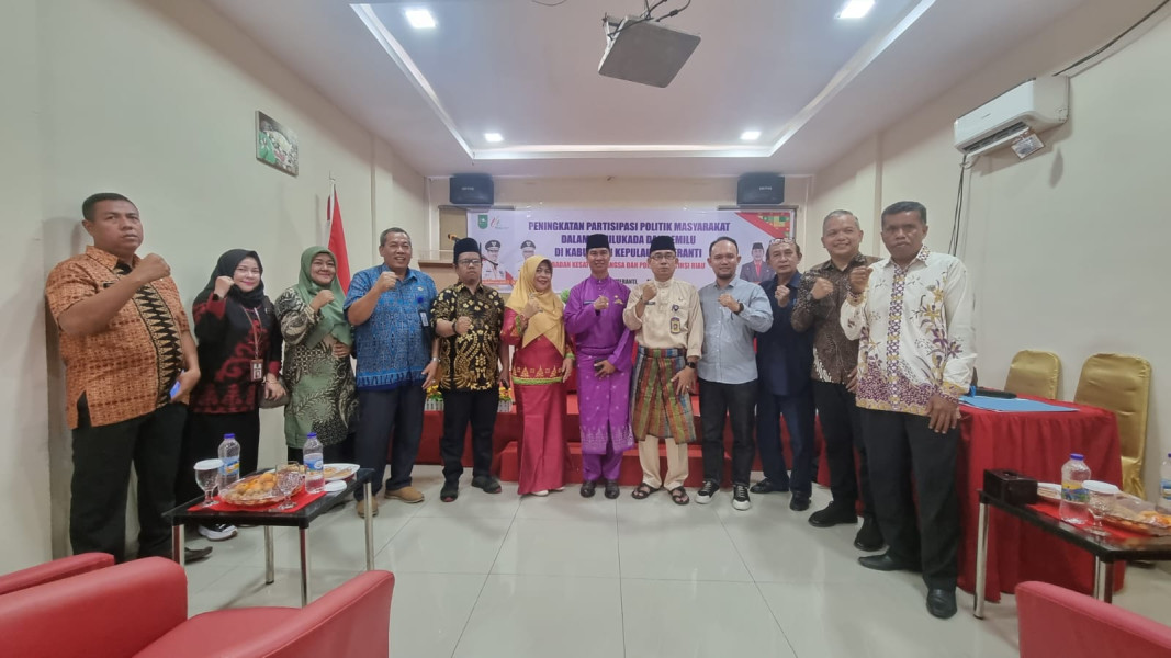 Badan Kesbangpol Riau Gelar Sosialisasi Peningkatan Partisipasi Politik Masyarakat Dalam Pemilu di Meranti