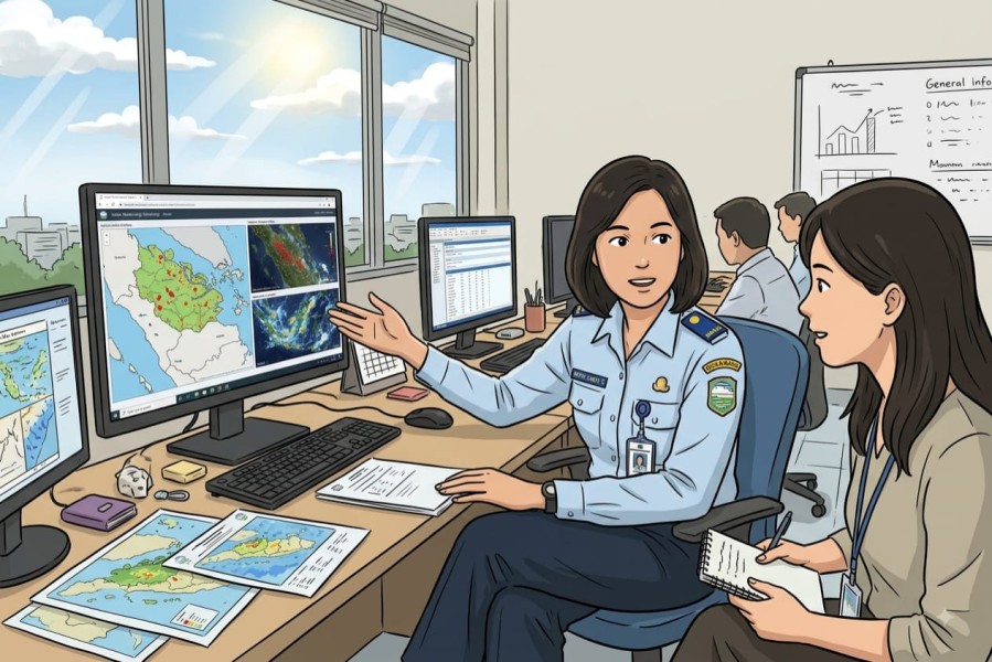 Update Prakiraan Cuaca dan Pantauan Hotspot di Riau Kamis 13 Agustus 2026