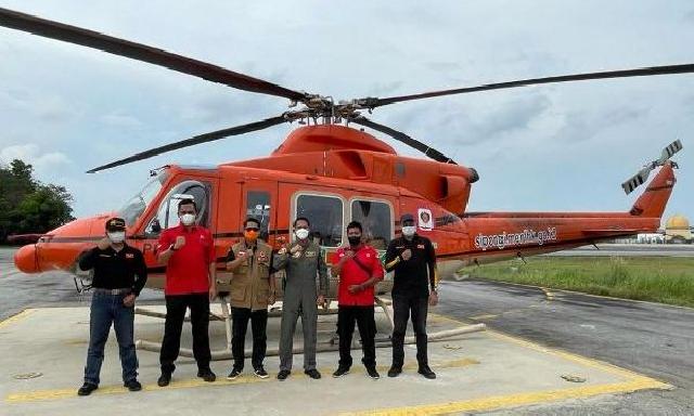 Helikopter Bantuan KLHK Tiba di Riau Untuk Antisipasi Karhutla