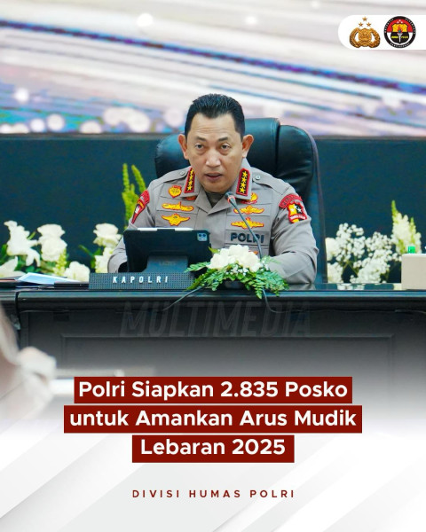 Polri Siapkan 2.835 Posko Untuk Amankan Arus Mudik Lebaran