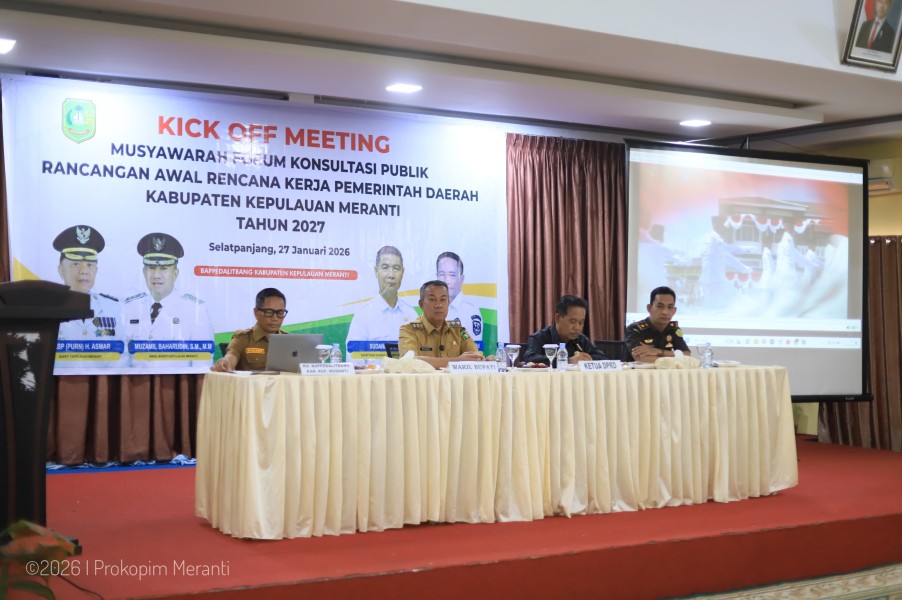 Wabup Muzamil Buka Forum Komunikasi Ranwal RKPD 2027