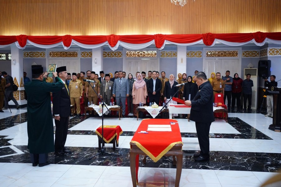 Plt Gubernur Riau Lantik 14 Pejabat Pimpinan Tinggi Pratama, Ini Daftar Lengkapnya