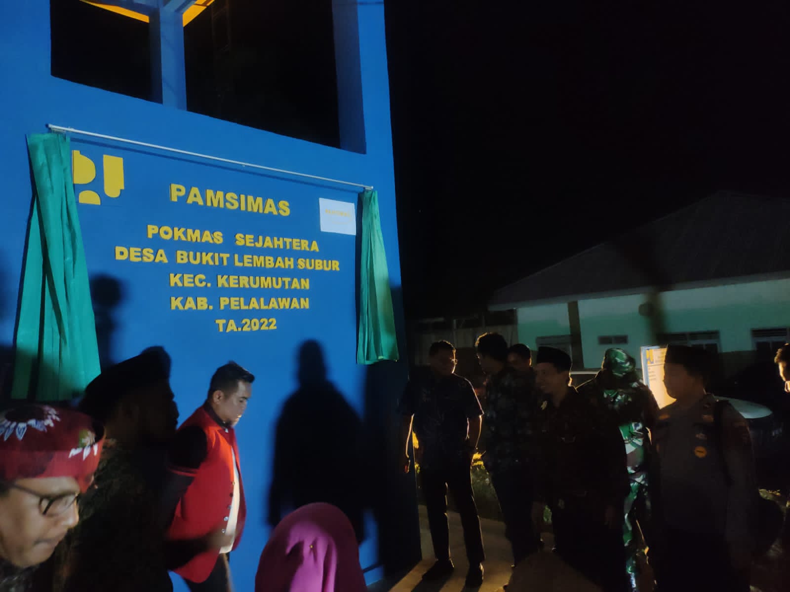 Bupati Pelalawan dan Kepala Balai PPW Riau Resmikan Kegiatan Pamsimas Tahun 2022