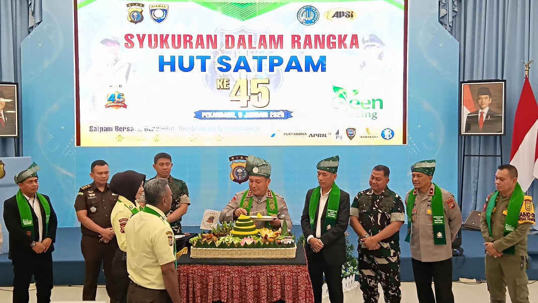 Syukuran HUT Ke 45 Satpam, Kapolda Riau: Peran Satpam Sangat Strategis