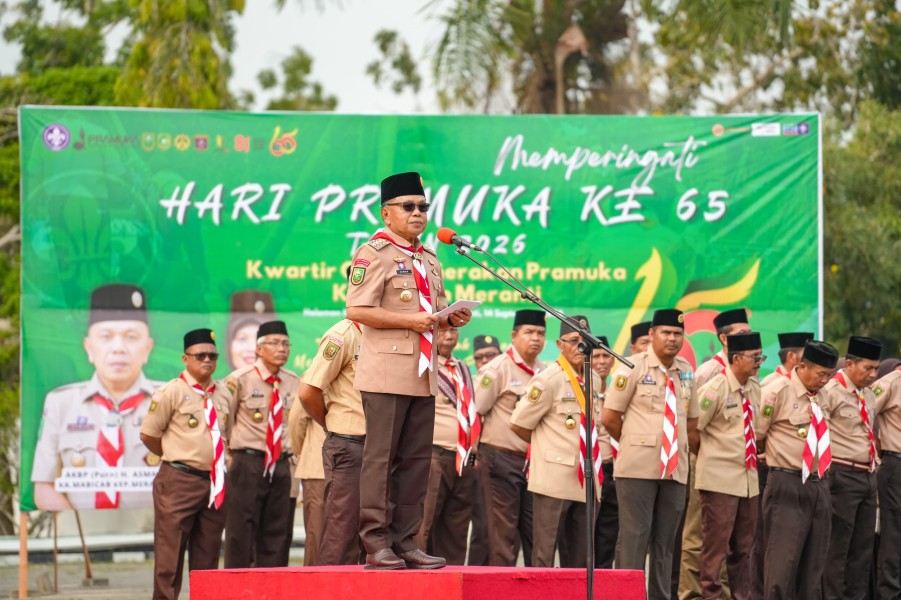Hari Pramuka ke-65, Bupati Meranti Dorong Generasi Muda Kreatif dan Mandiri Dukung Swasembada Pangan