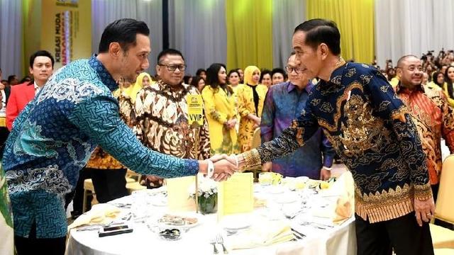 AHY Jumpa Jokowi Perdana Usai Kabinet Dibentuk: Semoga Sukses