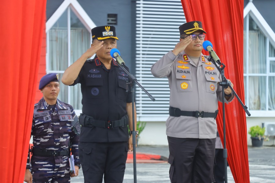 Polres Kepulauan Meranti Gelar Apel Siaga Karhutla