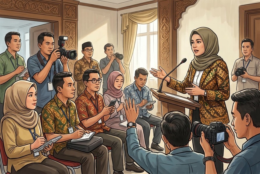 Diskominfotik Riau Ajak Media Kawal Program Pembangunan Strategis Daerah