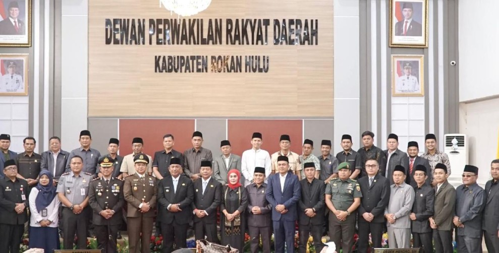 DPRD Rokan Hulu Gelar Rapat Paripurna Sertijab dan Pidato Perdana Bupati Anton ST MM