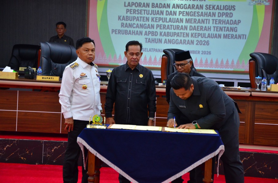 DPRD Meranti Sahkan APBD Perubahan 2026, Banggar Soroti Target Pendapatan dan Efektivitas Belanja