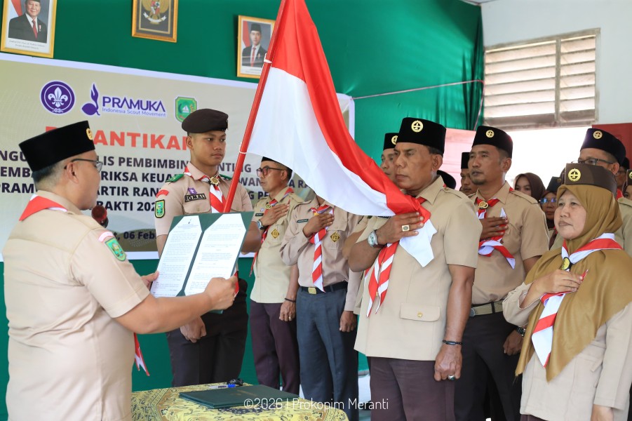 Pelantikan Kwarran Rangsang Pesisir, Momentum Bangkitkan Prestasi Kecamatan