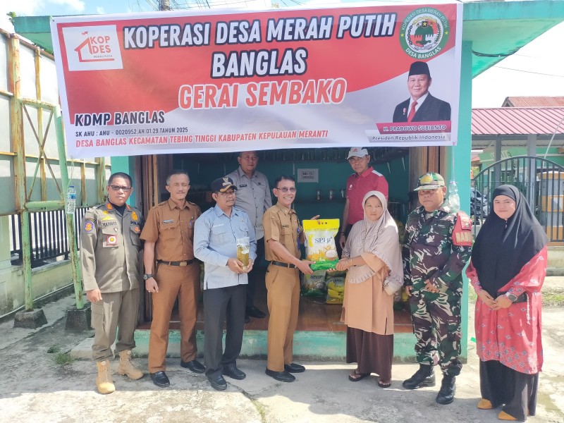 Pertama di Kepulauan Meranti, KDMP Banglas Resmi Beroperasi