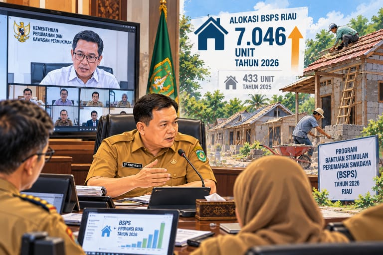 Alokasi BSPS Riau Capai 7.046 Unit, Pemprov Percepat Penyelesaian hingga Akhir Tahun