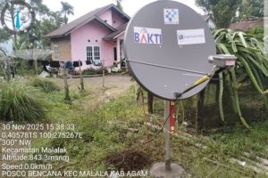 Aksi Cepat Tanggap Komdigi: 10 Titik Bencana di Sumatera Dipasangi Internet SATRIA-1