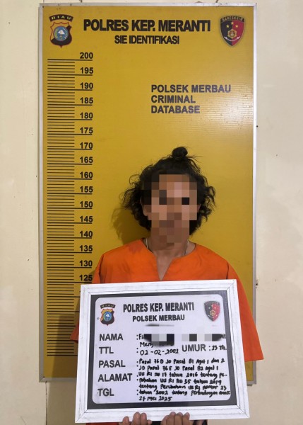 Polsek Merbau Tahan Tersangka Pencabulan dan Persetubuhan Terhadap Anak di Bawah Umur