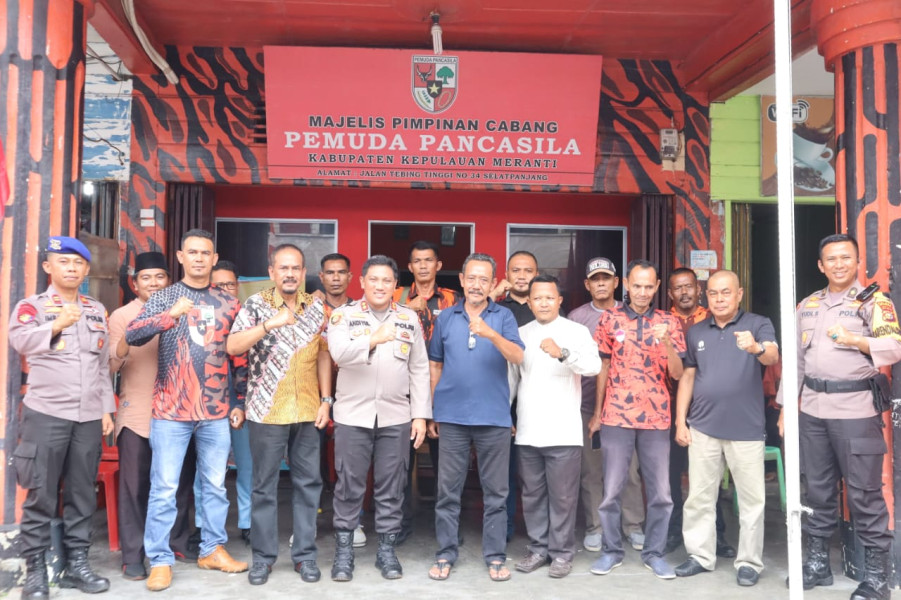 Jumat Curhat bersama Pemuda Pancasila, Kapolres Meranti : Bantu Kami Jaga Kamtibmas