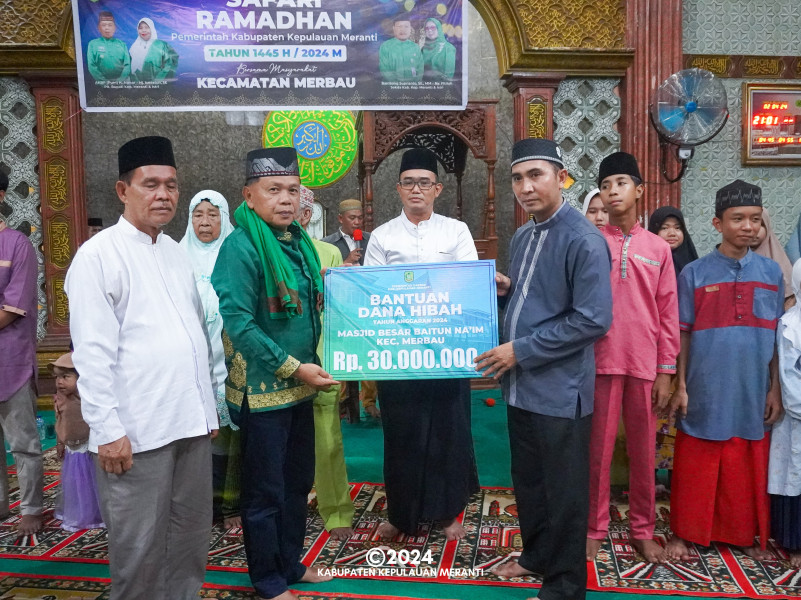 Safari Ramadan di Kecamatan Merbau, Asmar Janji Prioritaskan Pembangunan Jalan