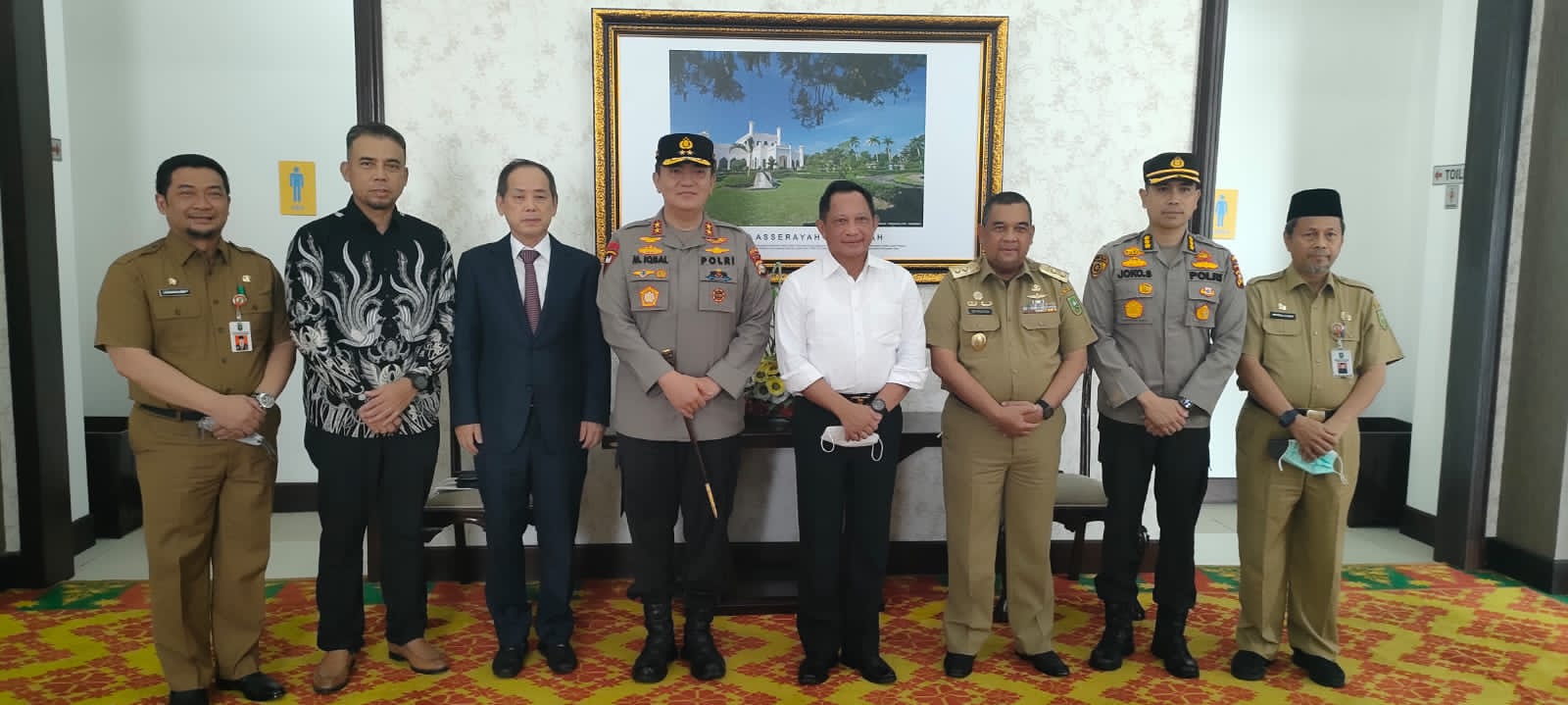 Wagub Riau dan Kapolda Sambut Kunjungan Mendagri