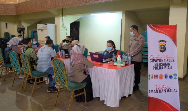 Gelar Vaksinasi, Polda Riau Gandeng Organisasi Kemahasiswaan