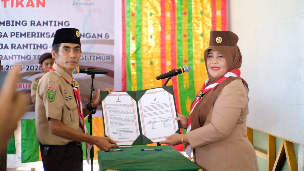 Tak Sekadar Dilantik, Pramuka Tebingtinggi Timur Diminta Melek Digital