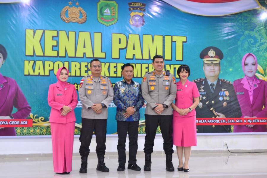 Bupati Asmar Sambut Kapolres Baru Kepulauan Meranti, Kenang Dedikasi AKBP Aldi Alfa Faroqi