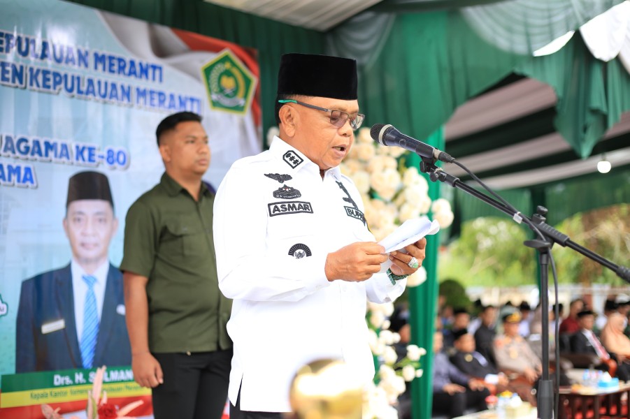 Bupati Asmar Pimpin Apel Hari Amal Bakti Kemenag ke-80