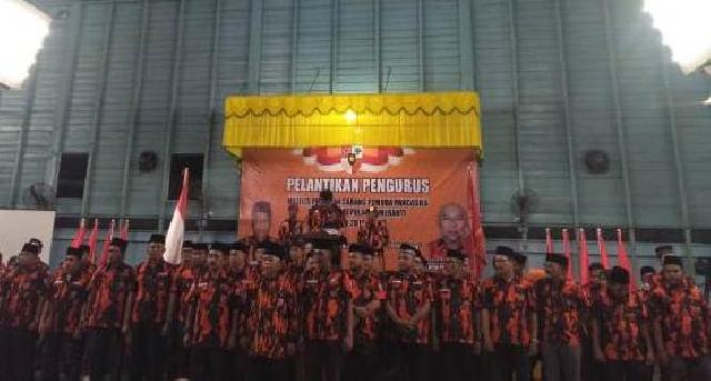 Anto Rahman Lantik 69 Pengurus MPC PP Meranti Periode 2019-2023