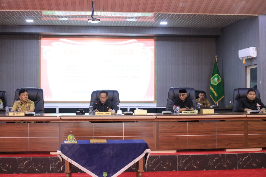 DPRD Meranti Gelar Paripurna Jawaban Kepala Daerah atas Padum Fraksi dan Penyampaian Propemperda 2026
