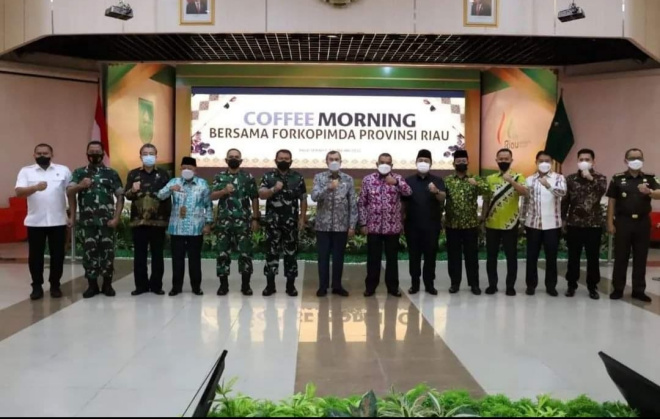 Pimpinan DPRD Riau Sampaikan Pesan Penting saat Coffee Morning Forkopimda